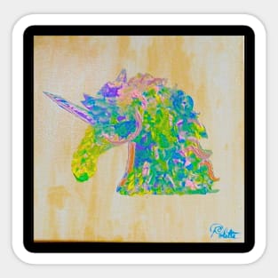 Multicolor Unicorn Sticker